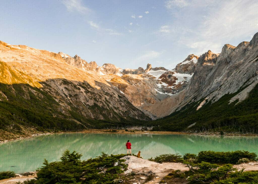 Vista panorámica de la Laguna Esmeralda luego de un inolvidable Trekking