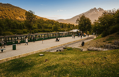 Parque Nacional + Tren del Fin del Mundo Clásico Sunset